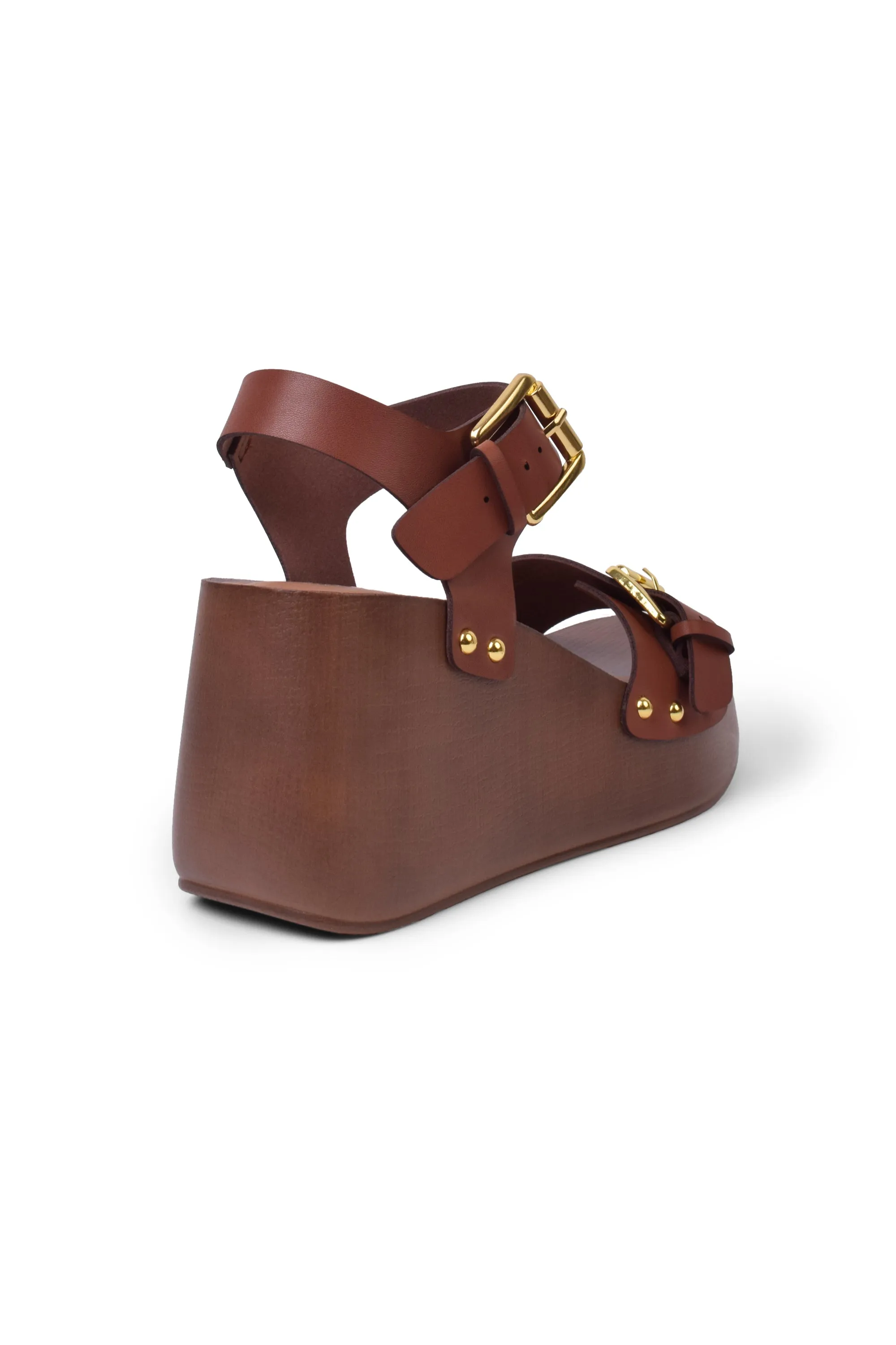 01-4741 Hesse Wood Heel Sandal