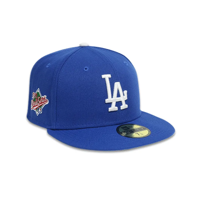 [70584834] New Era MLB LA Dodgers World Series 88' Patch Men's Fitted Hat