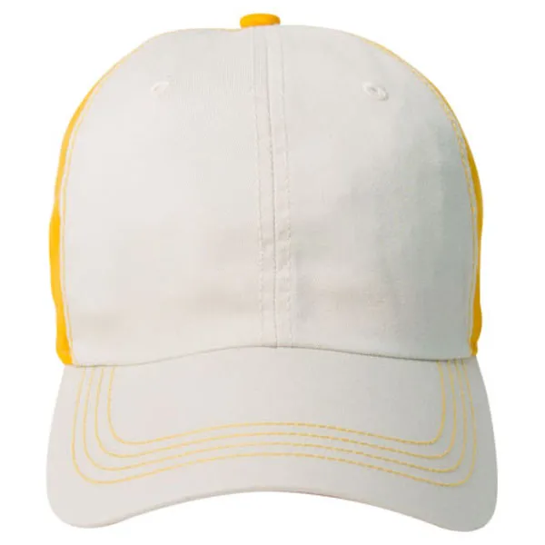 AHEAD Chalk/University Gold Collegiate Washed 2-Tone Cap