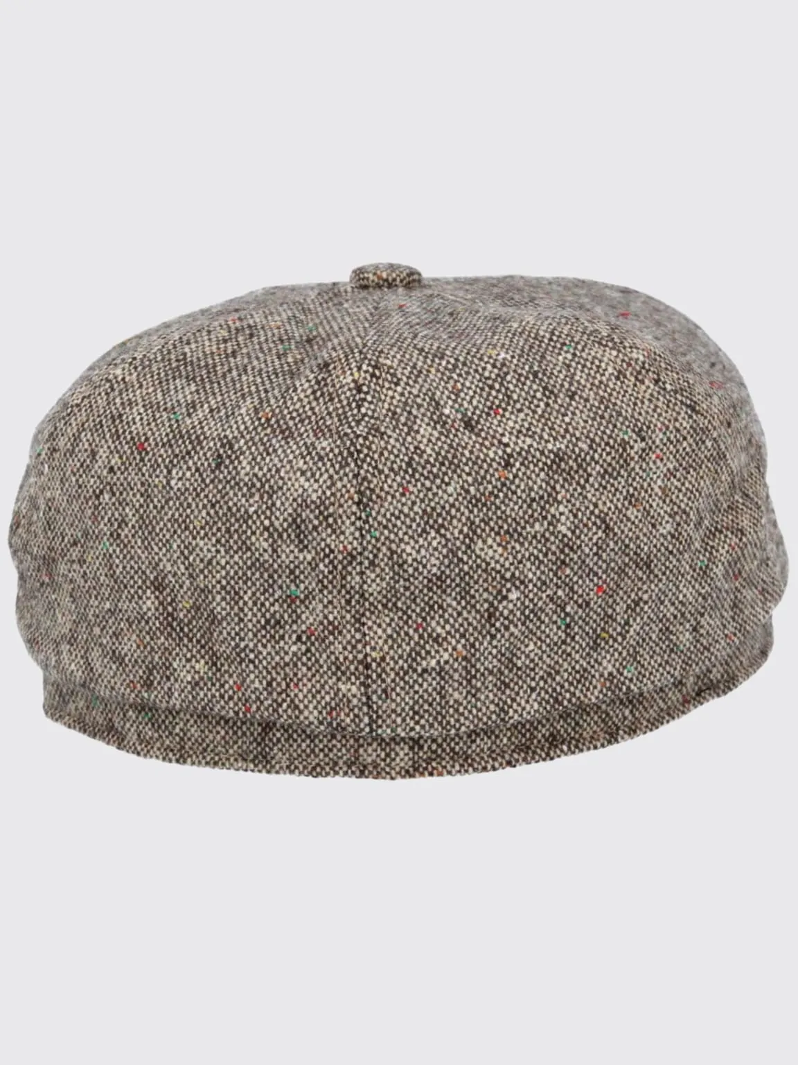 Barucci Elton Wool Blend Donegal Tweed Baker Boy Cap