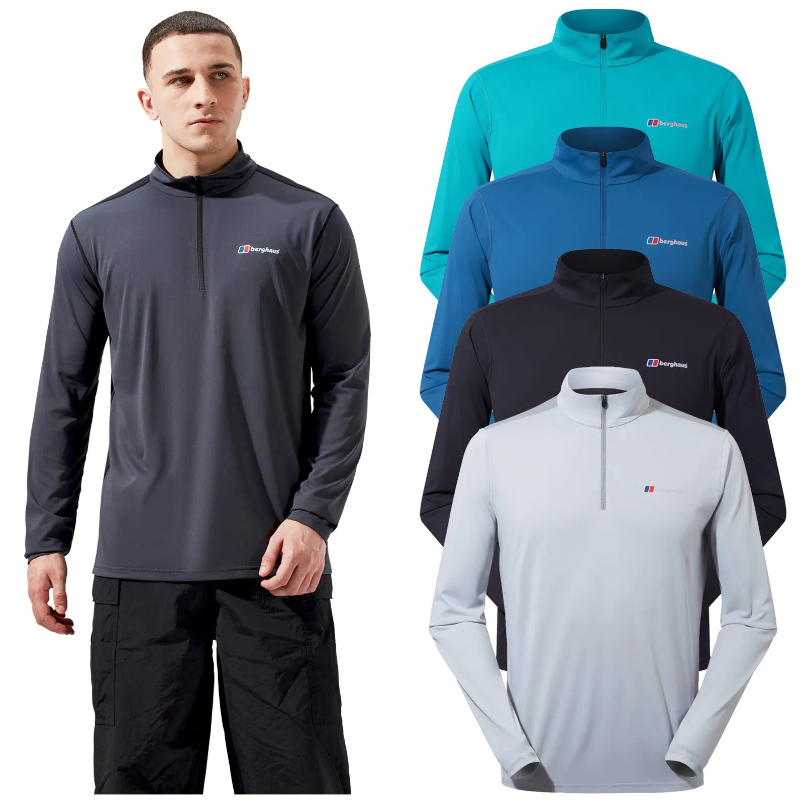 Berghaus Mens Wayside Half Zip Top