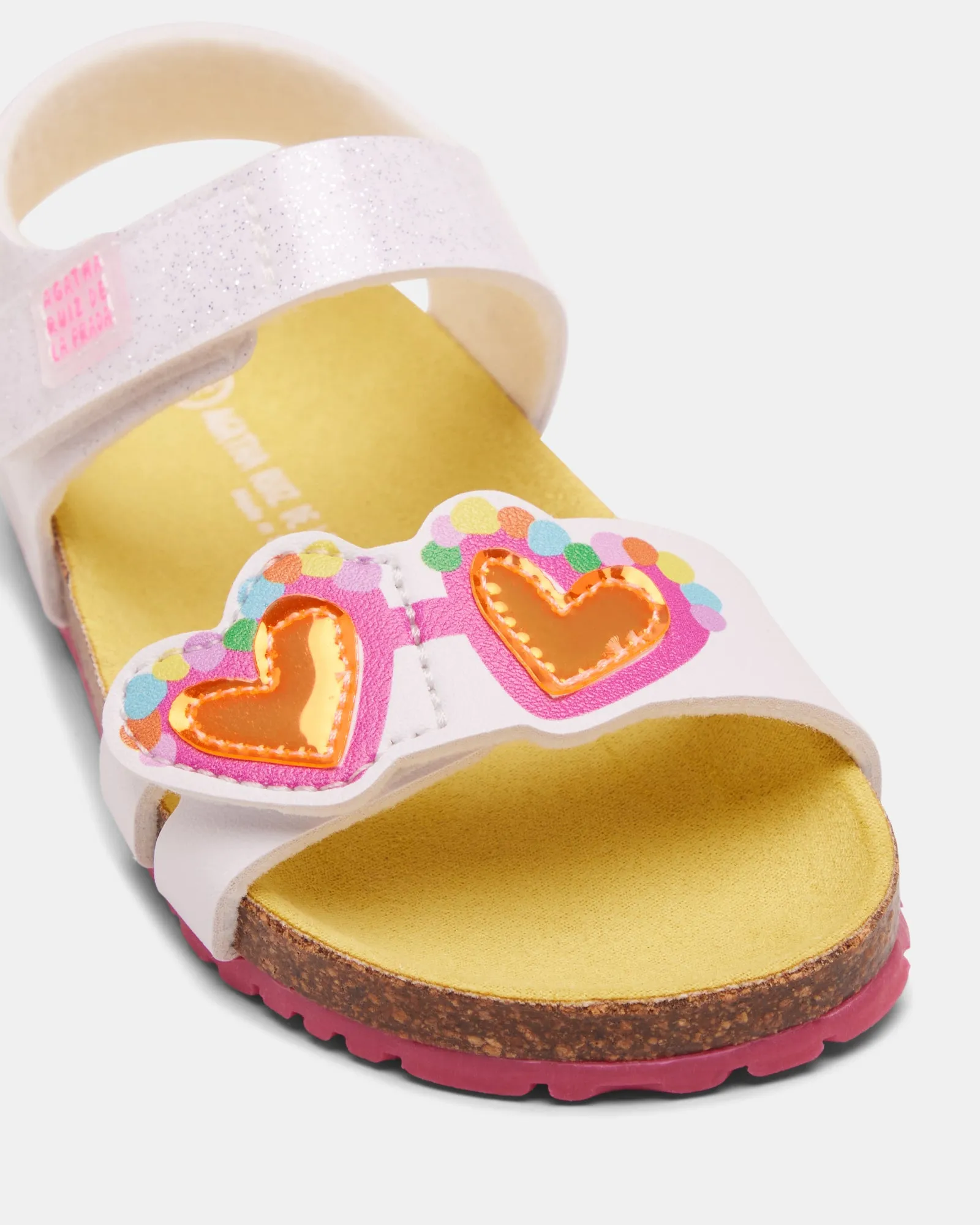 Bio Agatha Sandal 232961 Infant White/Pink