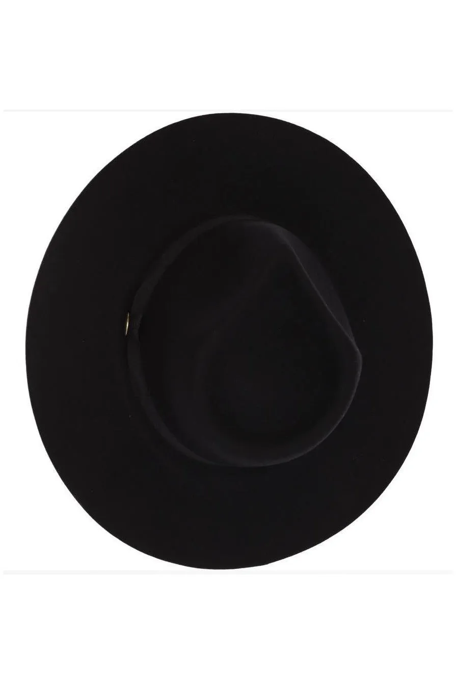 Black Wool Panama hat