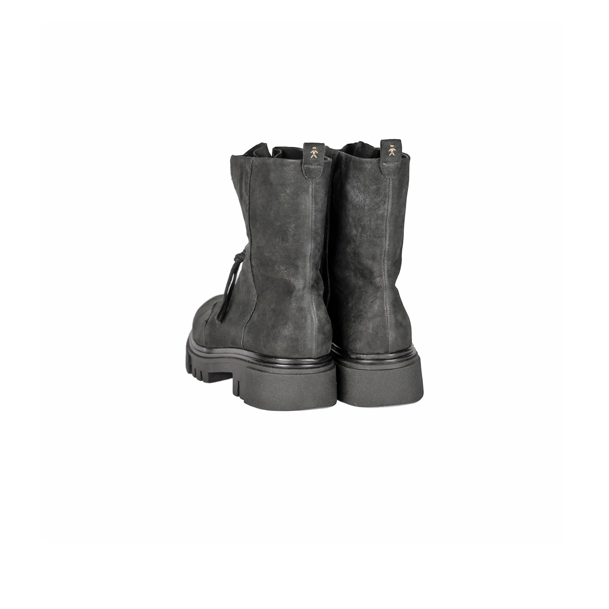 Bootie Zip Grattato Black