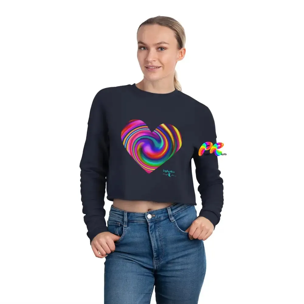 Bright Heart Women's Cropped Sweatshirt