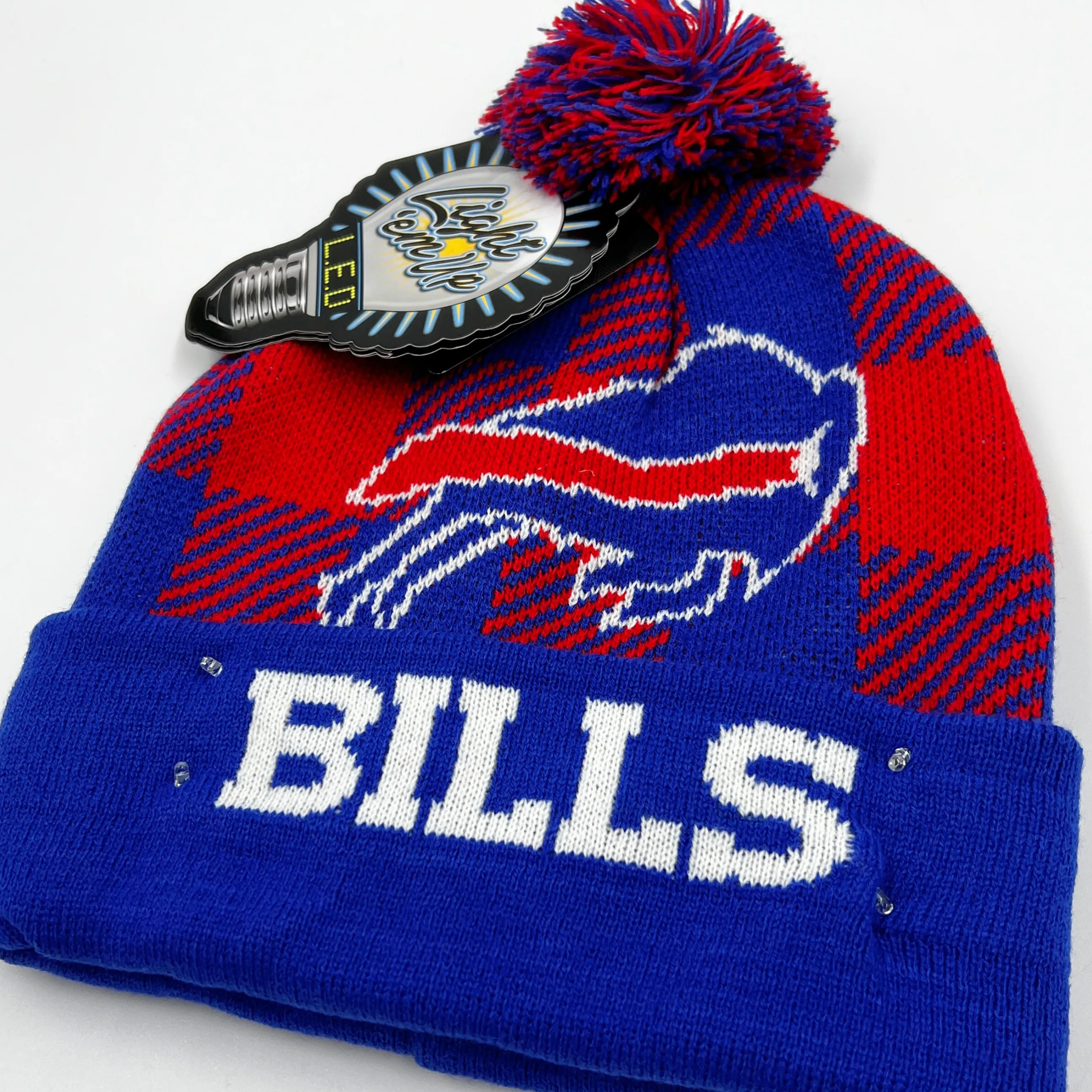 Buffalo Bills Plaid Light Up Winter Hat