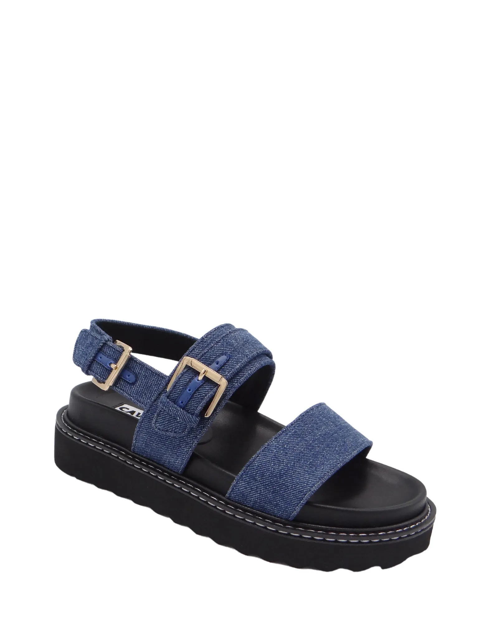 Caverley | Xina Sandal - Dark Denim