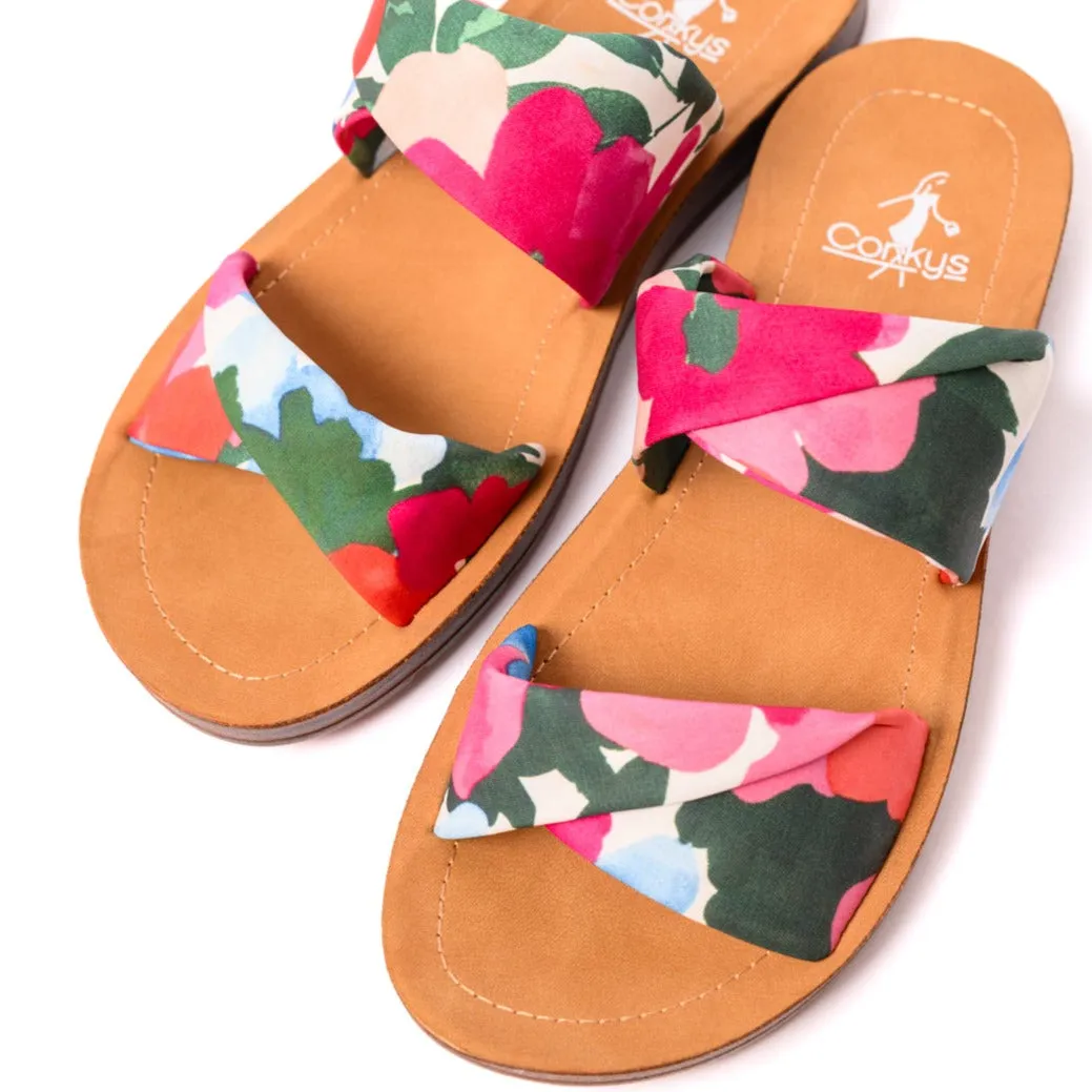 Corkys With a Twist Sandal in Flowers