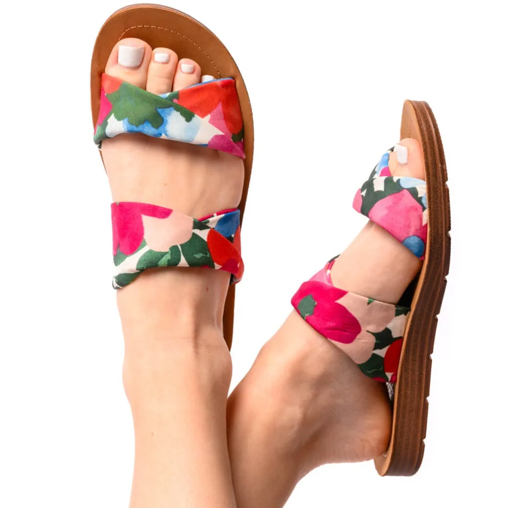 Corkys With a Twist Sandal in Flowers