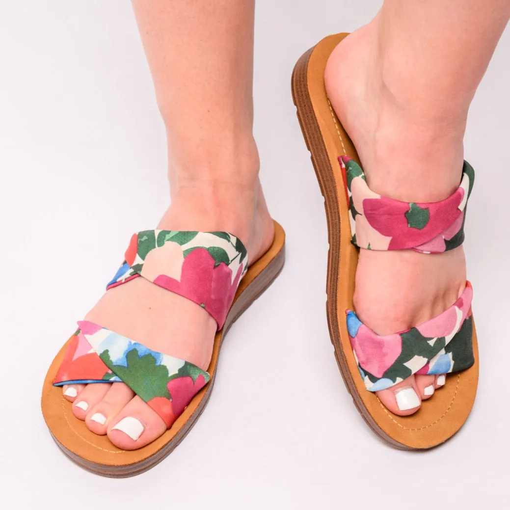 Corkys With a Twist Sandal in Flowers