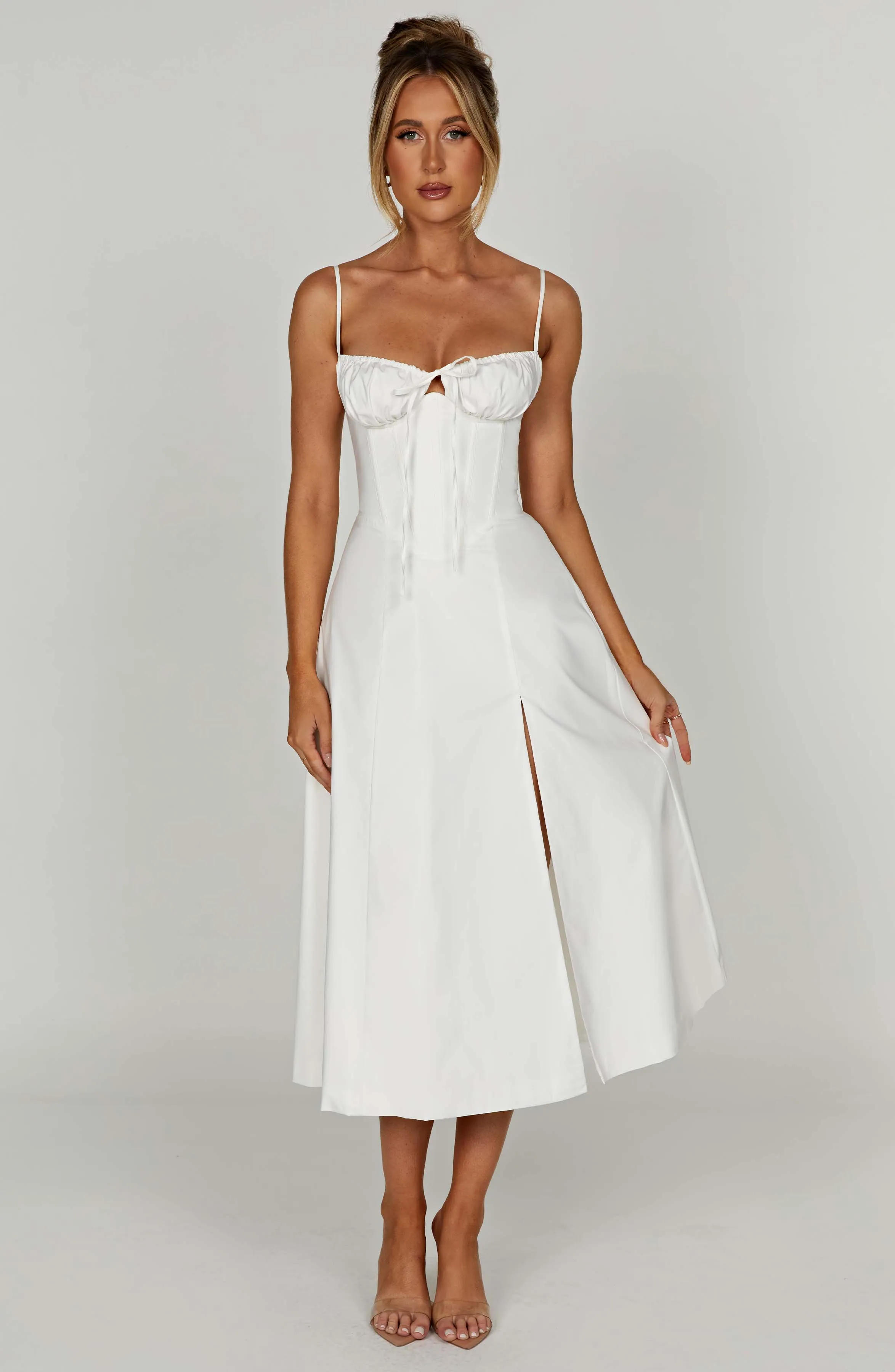 Deanna Midi Dress - Ivory