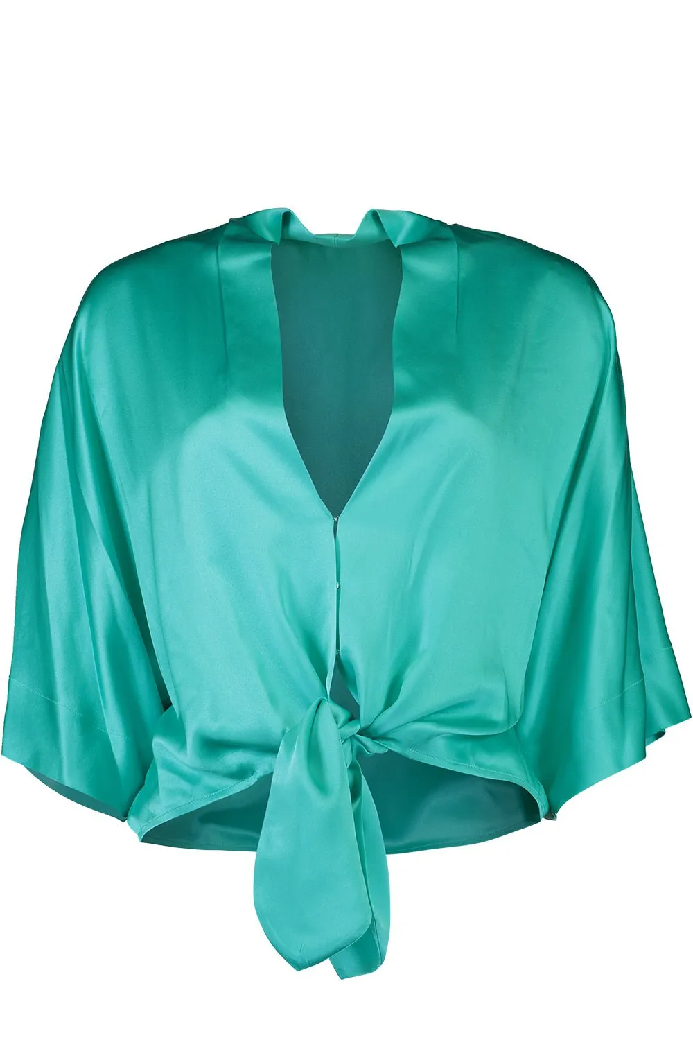 Dolman Tie Front Blouse