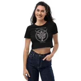 Eco Friendly Crop Top / Soft Goth Style / Atheïsme / Eco Goth Fashion