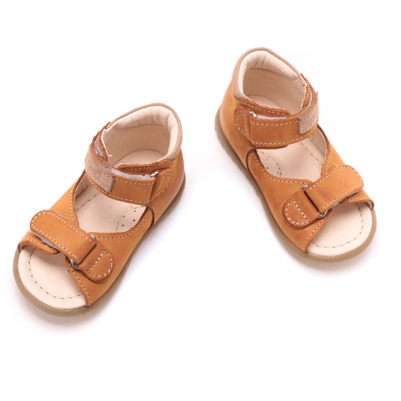 Emel yellow velcro Sandals (2424-3)