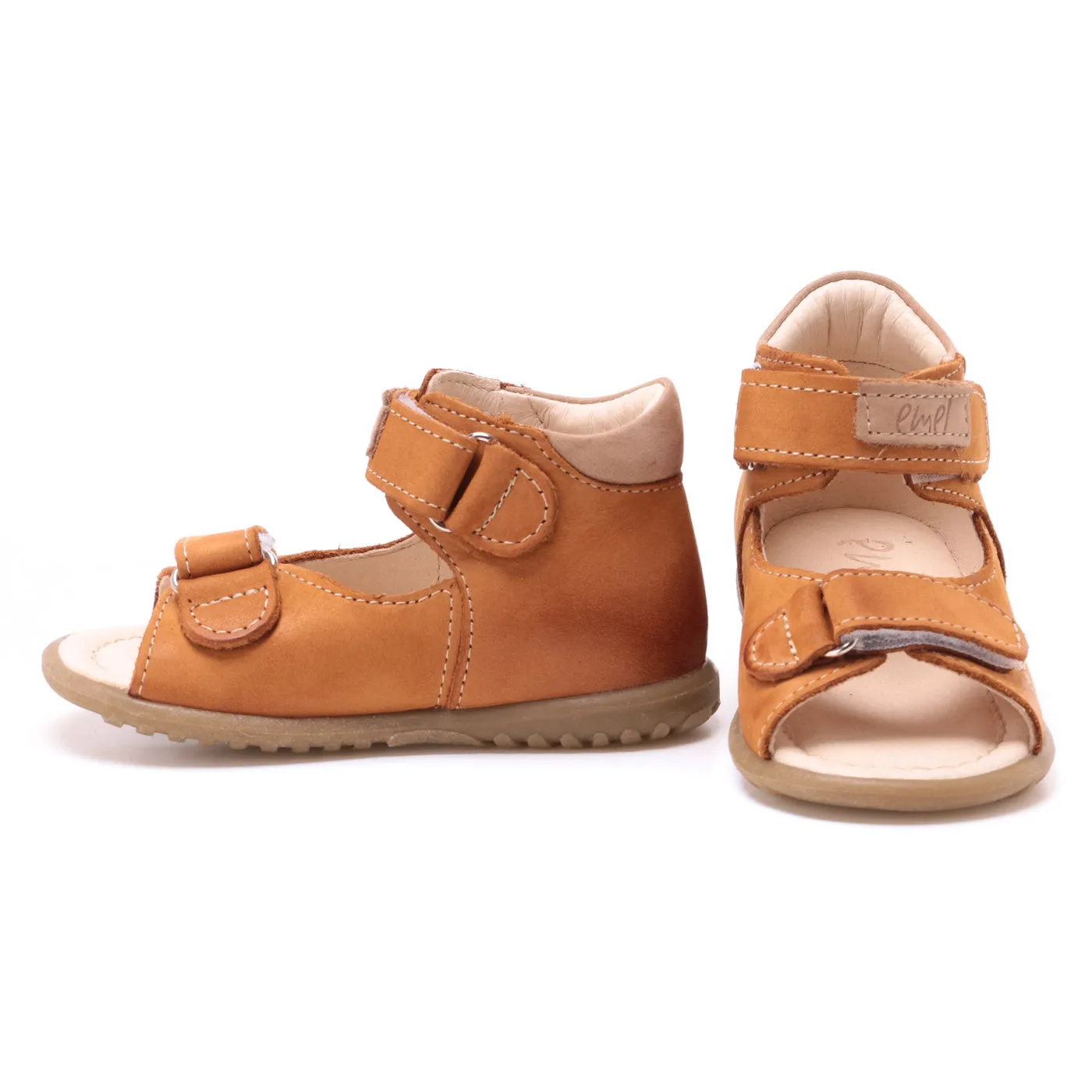 Emel yellow velcro Sandals (2424-3)