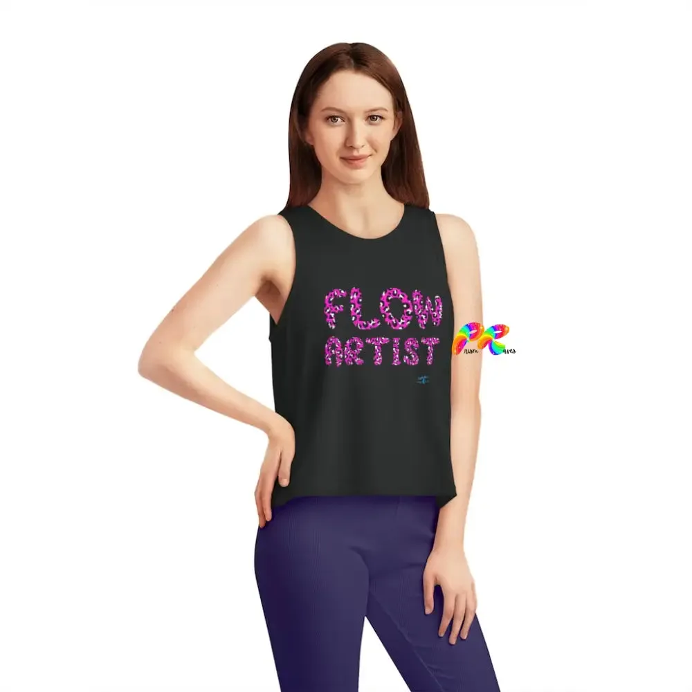 Flow Artist and Heart Flowy Crop Top