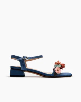 Flower Decor Ankle Strap Sandals