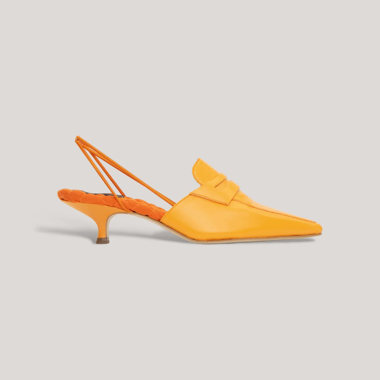 GRACE | Orange Slingback Penny Loafer