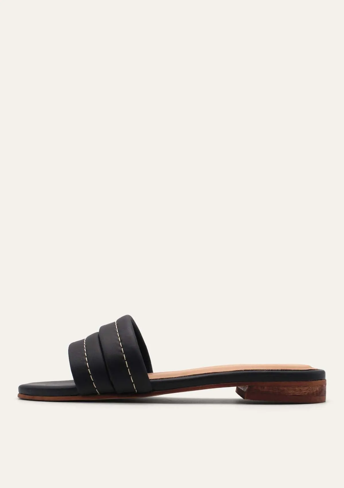 Kaanas - Maya Chunky Band Sandal - BLACK