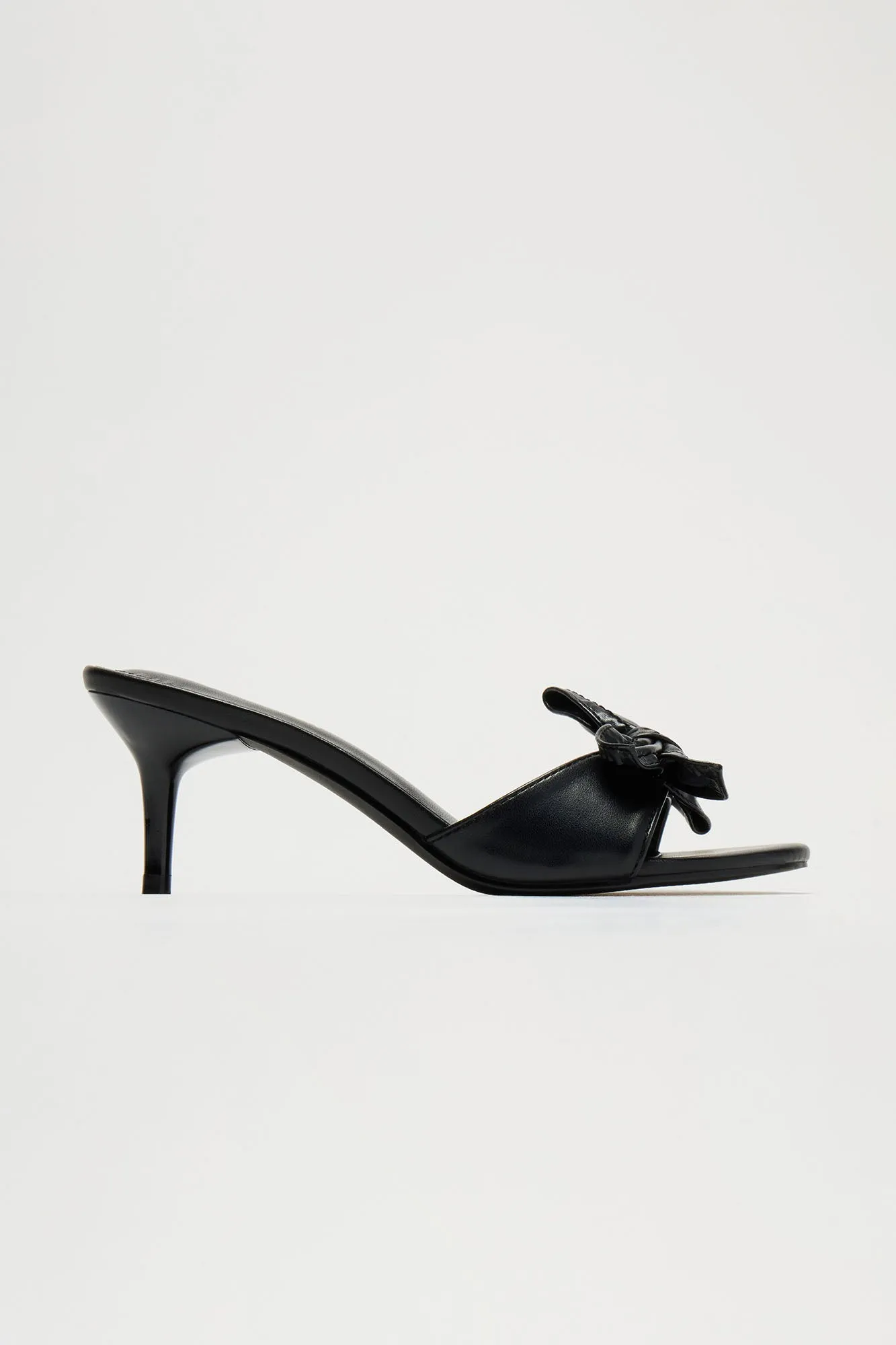 Lets Meet Later Kitten Heels - Black