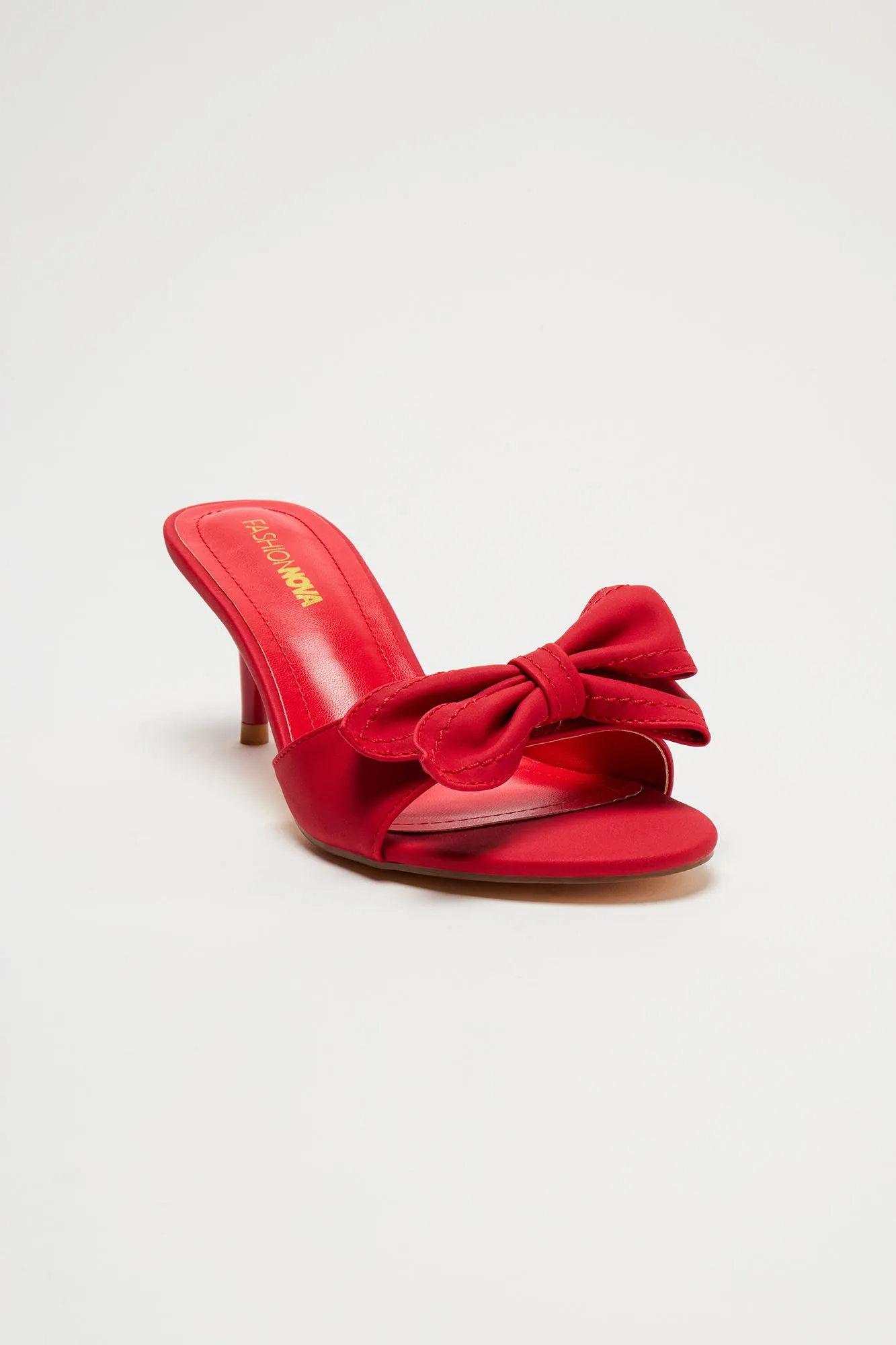 Lets Meet Later Kitten Heels - Red