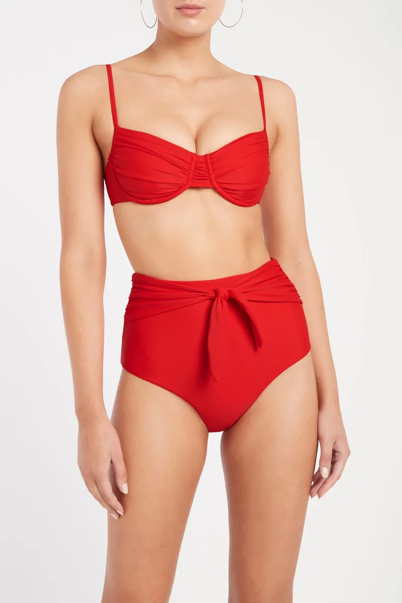 Lucia Balconette Bra Red