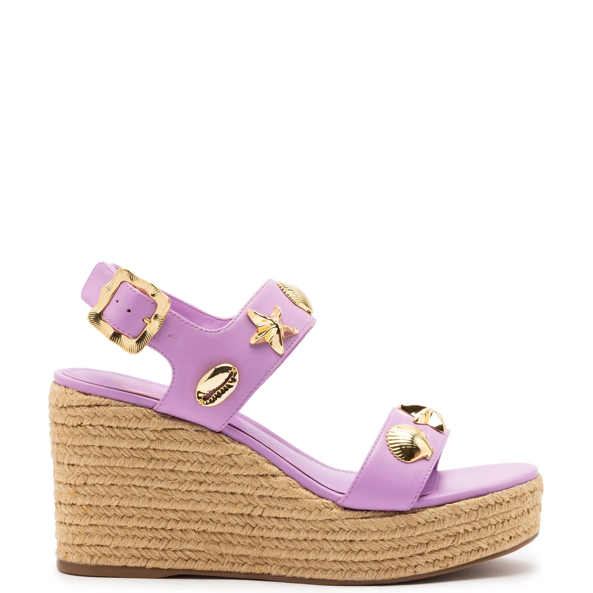 Madison Espadrille In Lilac Leather