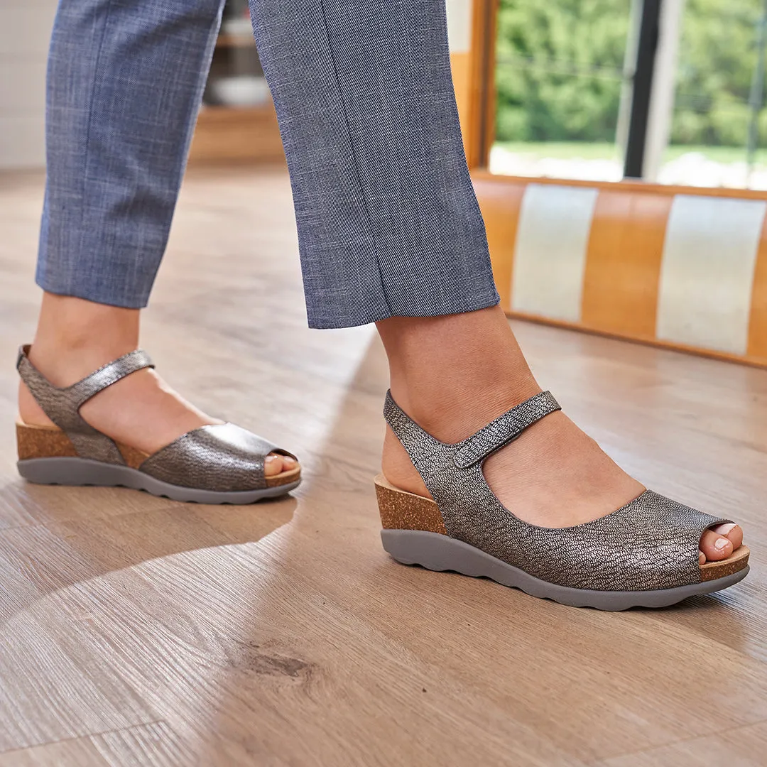 Marcy Pewter Sandal