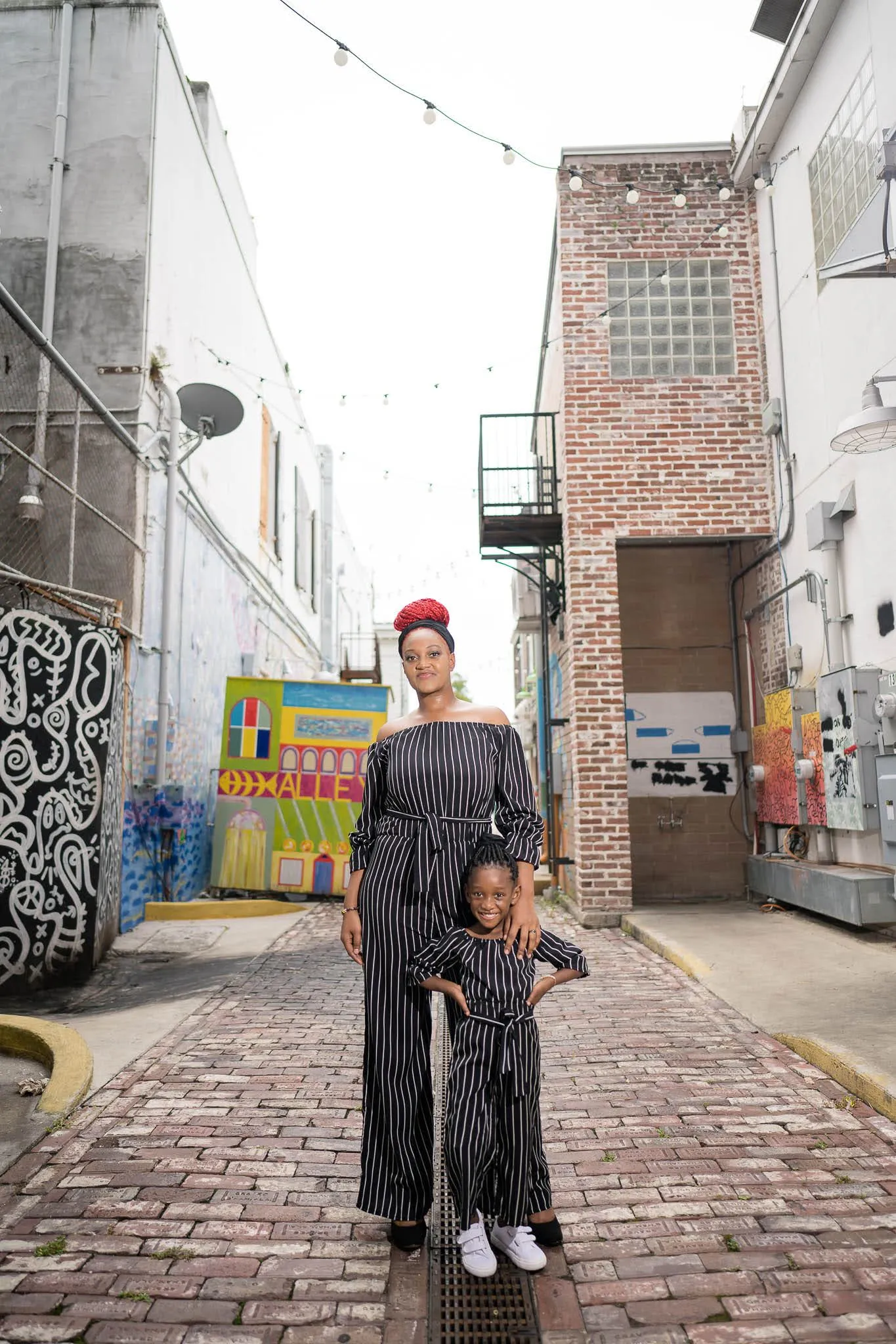 ME & MOMMY BLACK & WHITE JUMPSUIT ROMPER (ADULT ONLY)