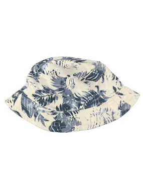 Multi navy palm bucket hat