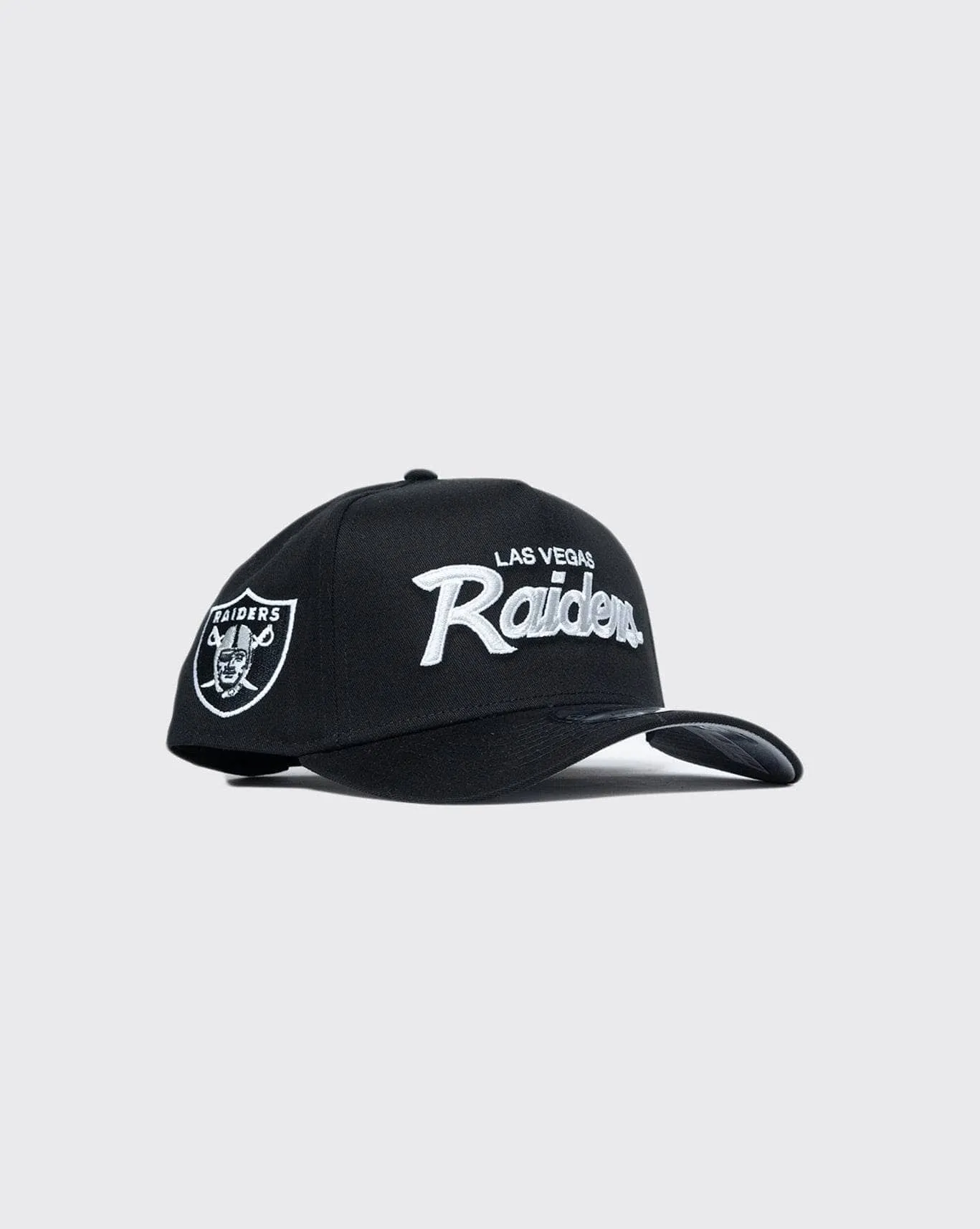 Las Vegas Raiders 940 Script A-Frame New Era Cap