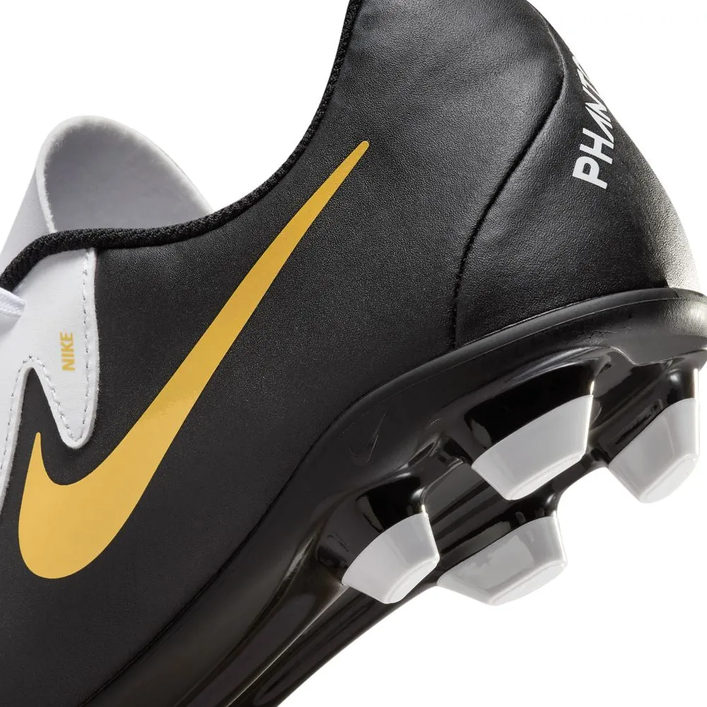 Nike Phantom GX II Club FG/MG Football Boots (White/Black/Metallic Gold)