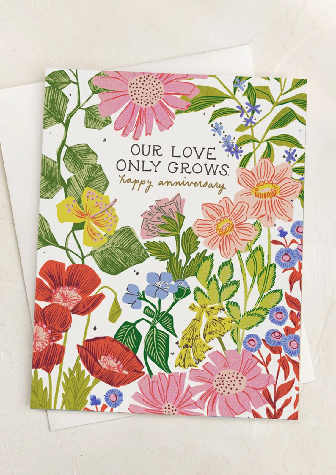 Our Love Only Grows Anniversary Card