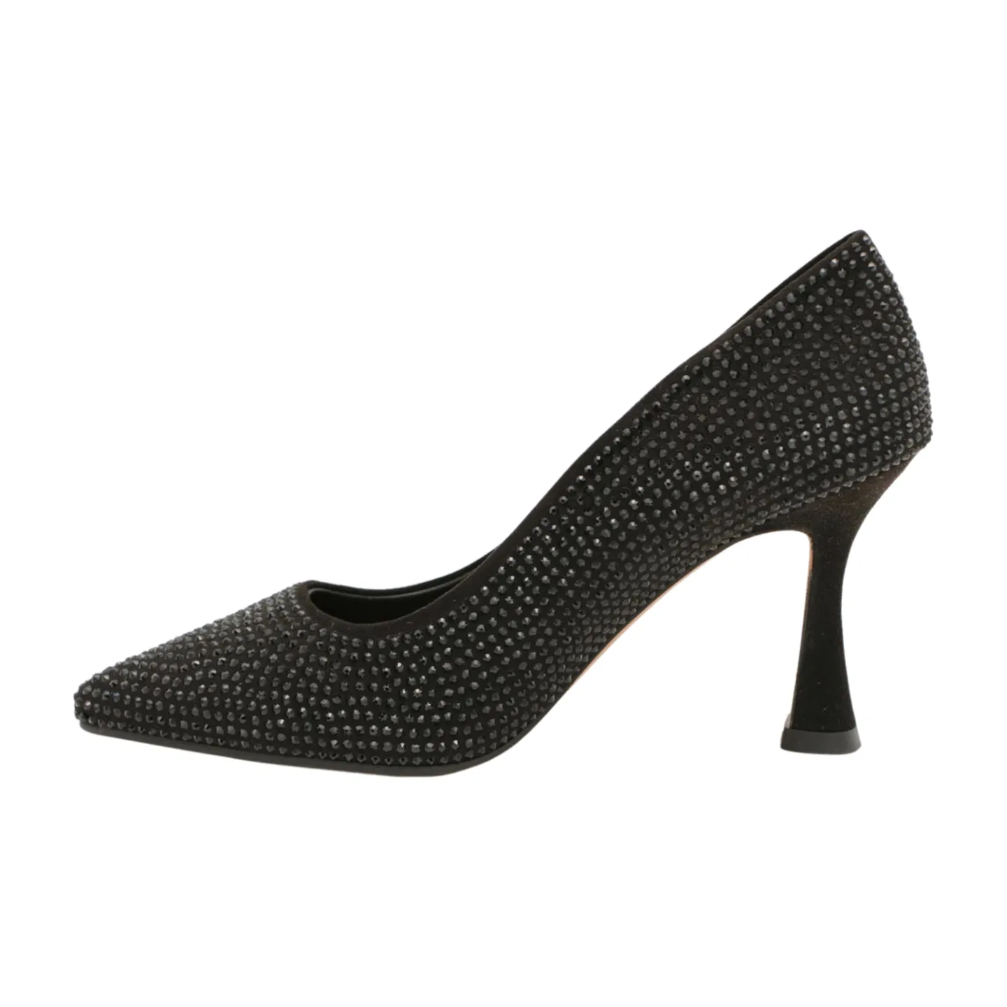 Pedro Miralles Black Sequins Court Shoe 25744