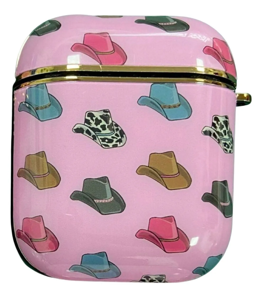 Pink Cowboy Hat Air Pod Case