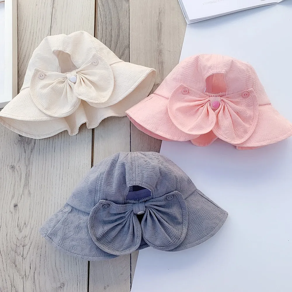 Princess Big Bow Kids Bucket Hat