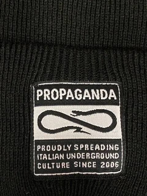 Propaganda Label beanie hat 21FWPRAC658-01 black