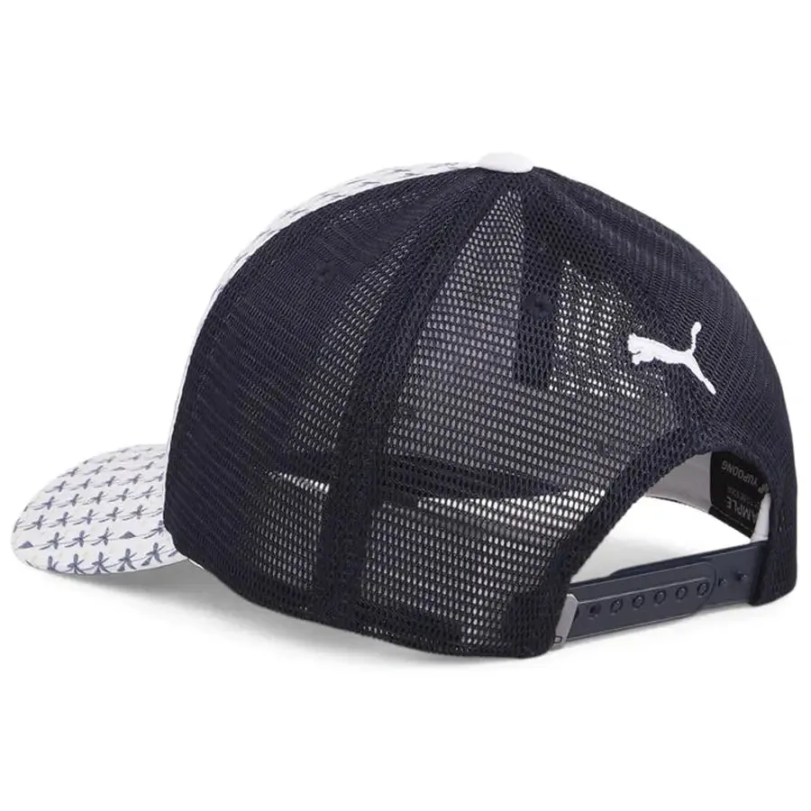 Puma Palms Trucker Cap - White/Navy