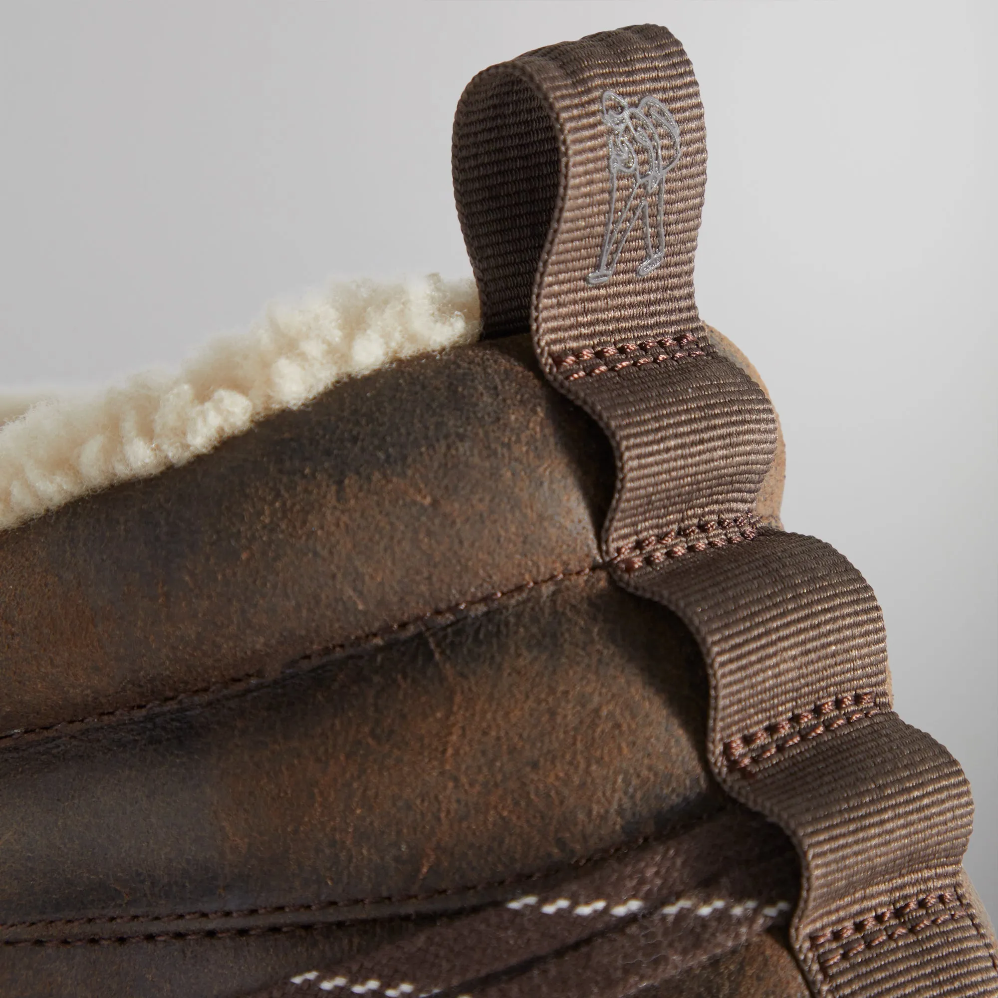 Ronnie Fieg x Clarks Originals 8th Street Rushden Boot - Luxurious Chocolate Brown Shearling