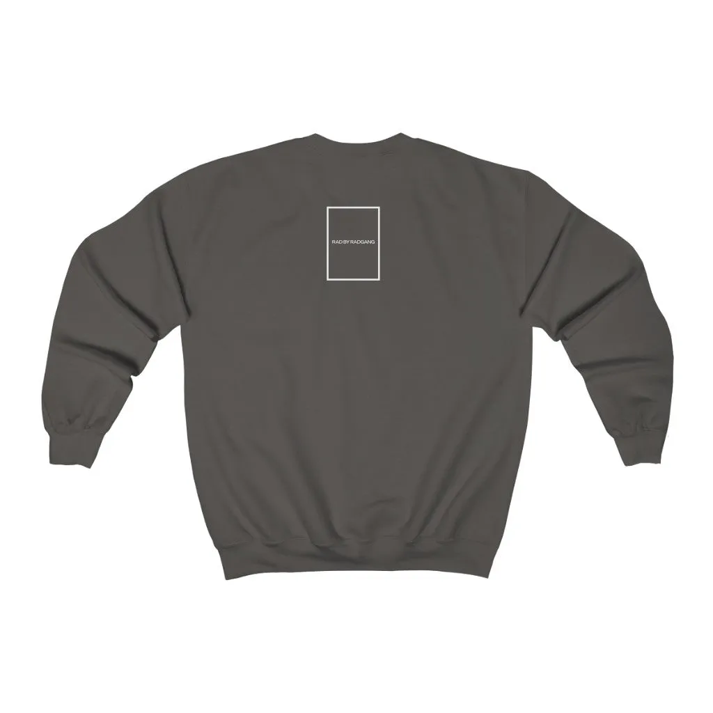 SMILEY CREWNECK SWEATSHIRT - CHARCOAL