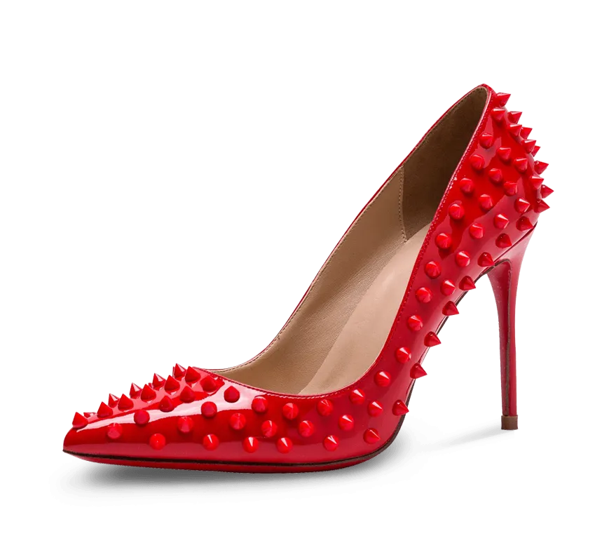 Spikes Red Sole High Heel Pumps