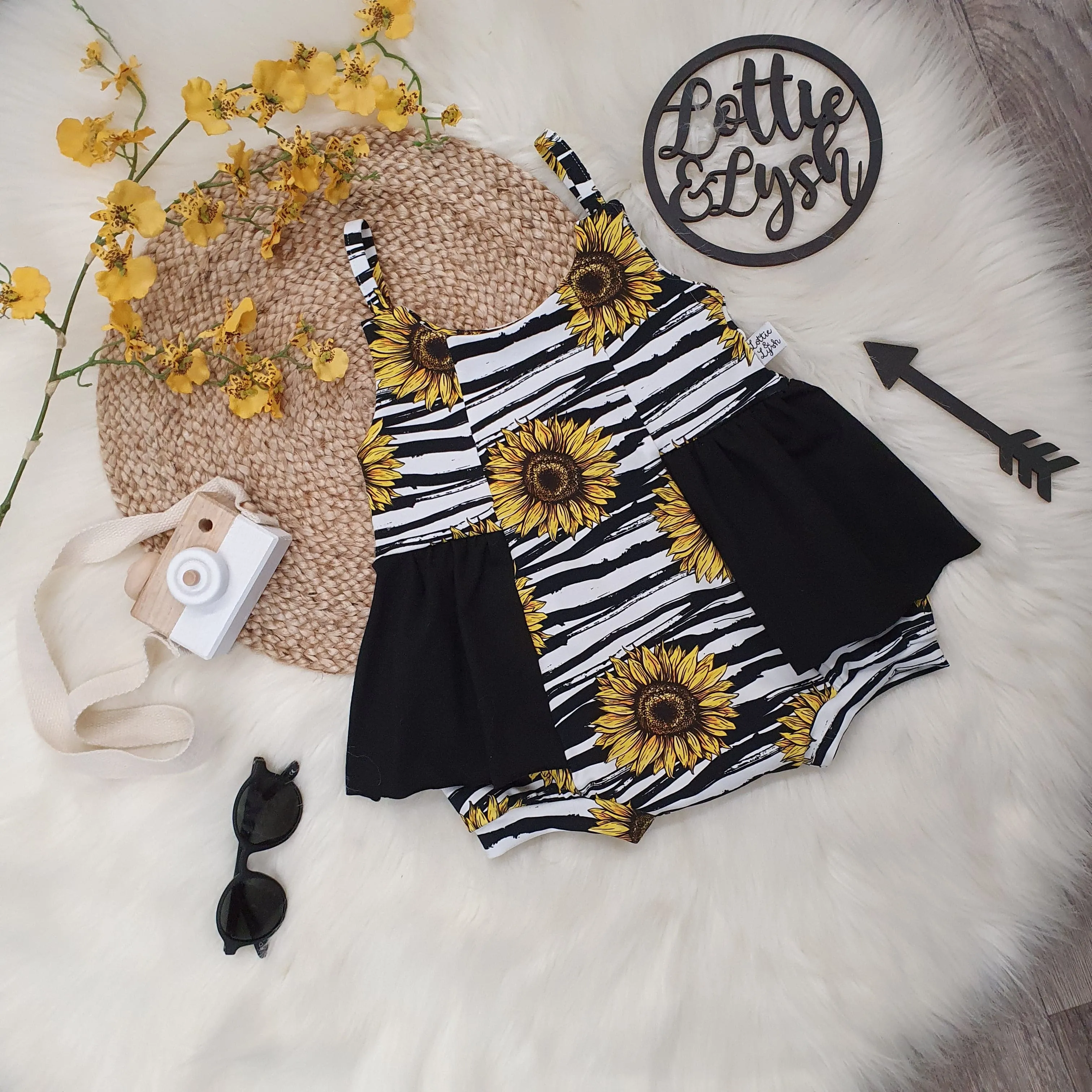 Sunflowers Ballerina Romper