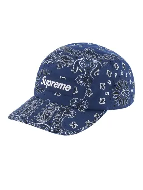 Supreme Bandana Camp Cap Navy [SS21]