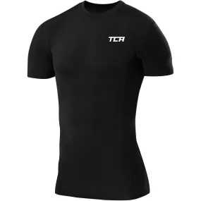 TCA FX Laser Mens Short Sleeve Compression Top - Black