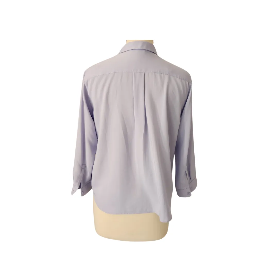 Uniqlo Lilac Collared Top | Pre Loved |