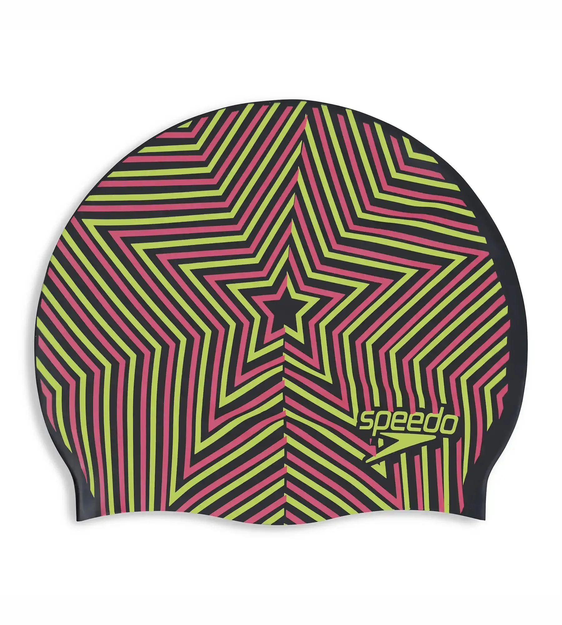 Unisex Junior Reversible Moud Silicon Swim Caps - Black & Blue