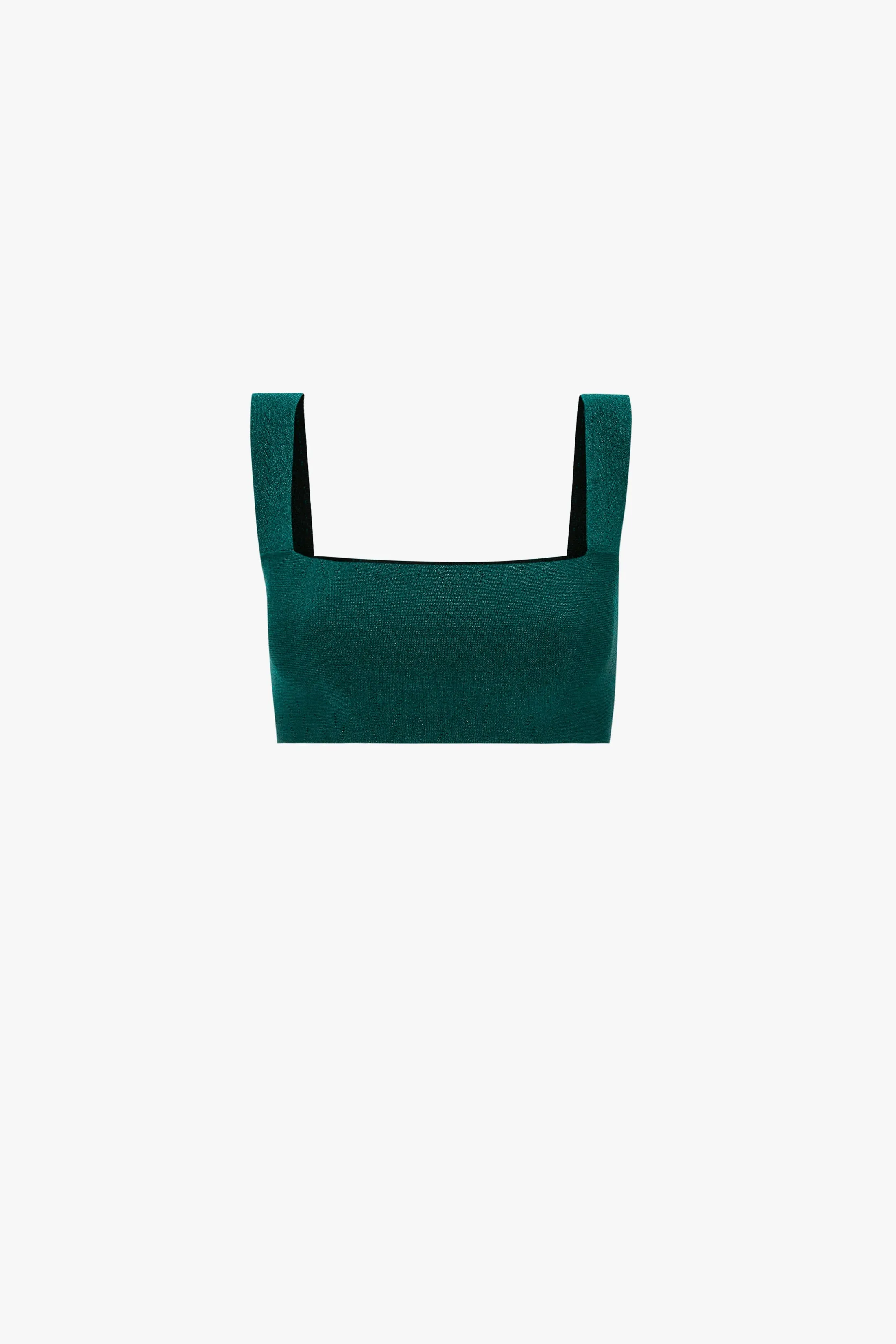 VB Body Strap Bandeau Top In Lurex Green